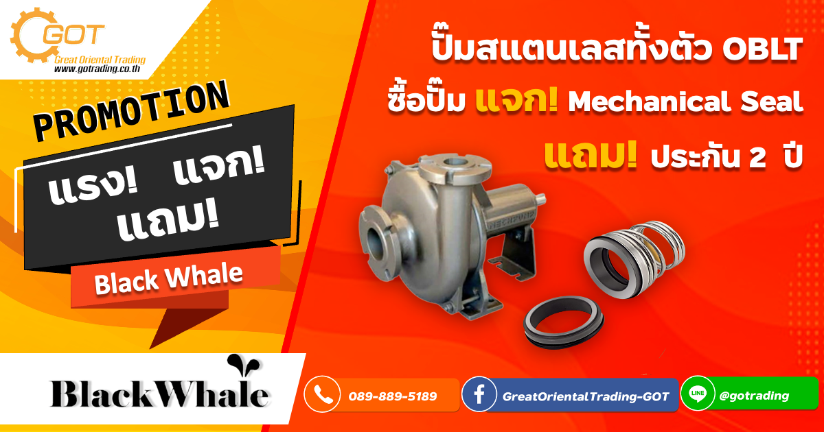 ซื้อปั๊ม แจก! Mechanical Seal 