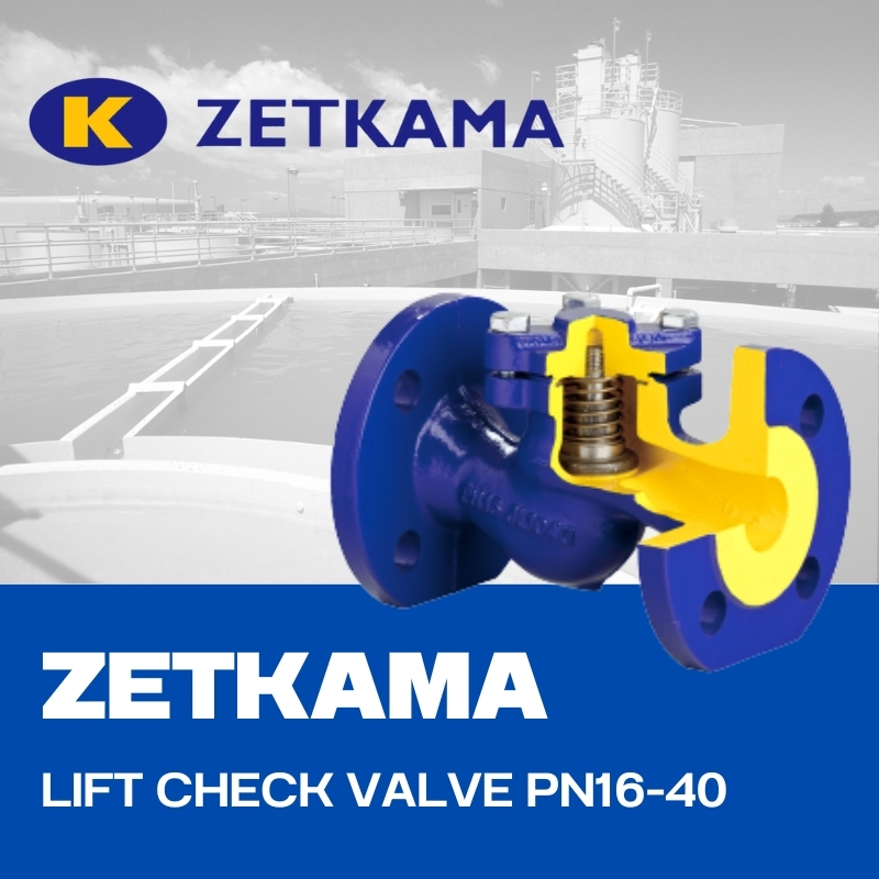 ZETKAMA LIFT CHECK VALVE PN16-40