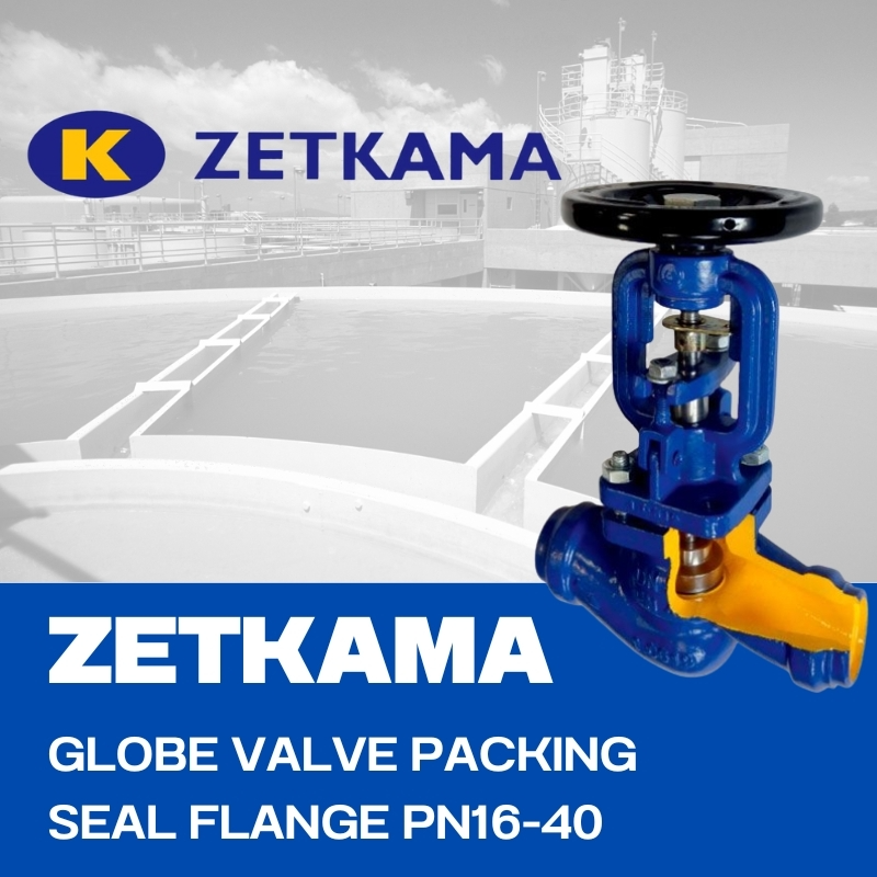 ZETKAMA GLOBE VALVE PACKING SEAL FLANGE PN16-40