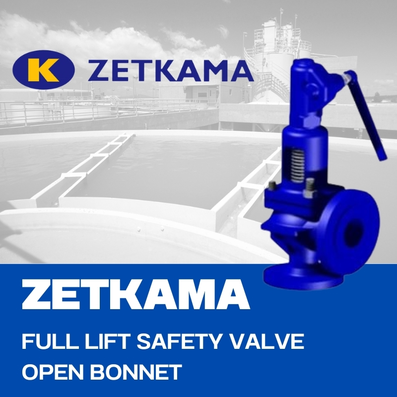 ZETKAMA FULL LIFT SAFETY VALVE OPEN BONNET